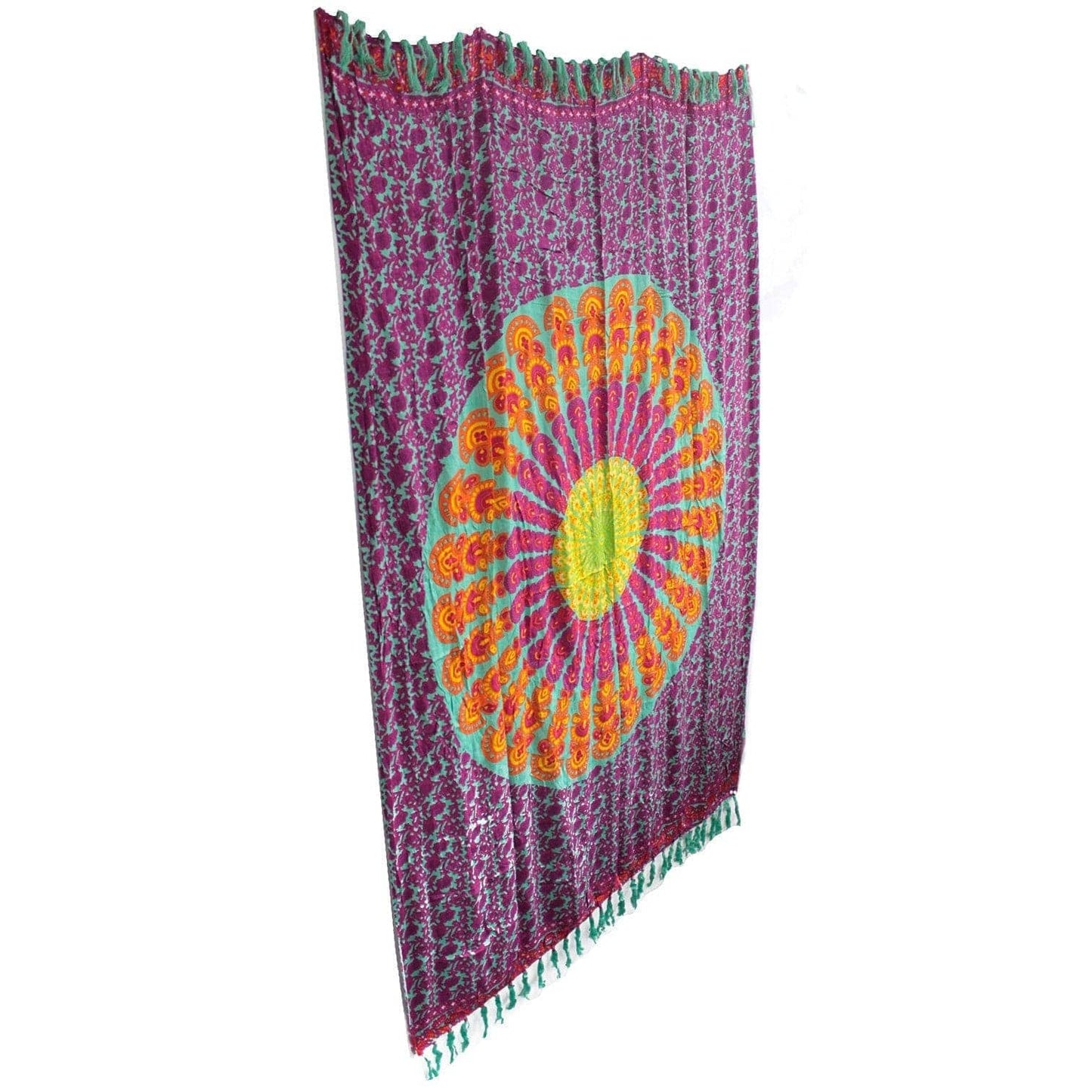 Bliss Teal Purple Mandela Sarong