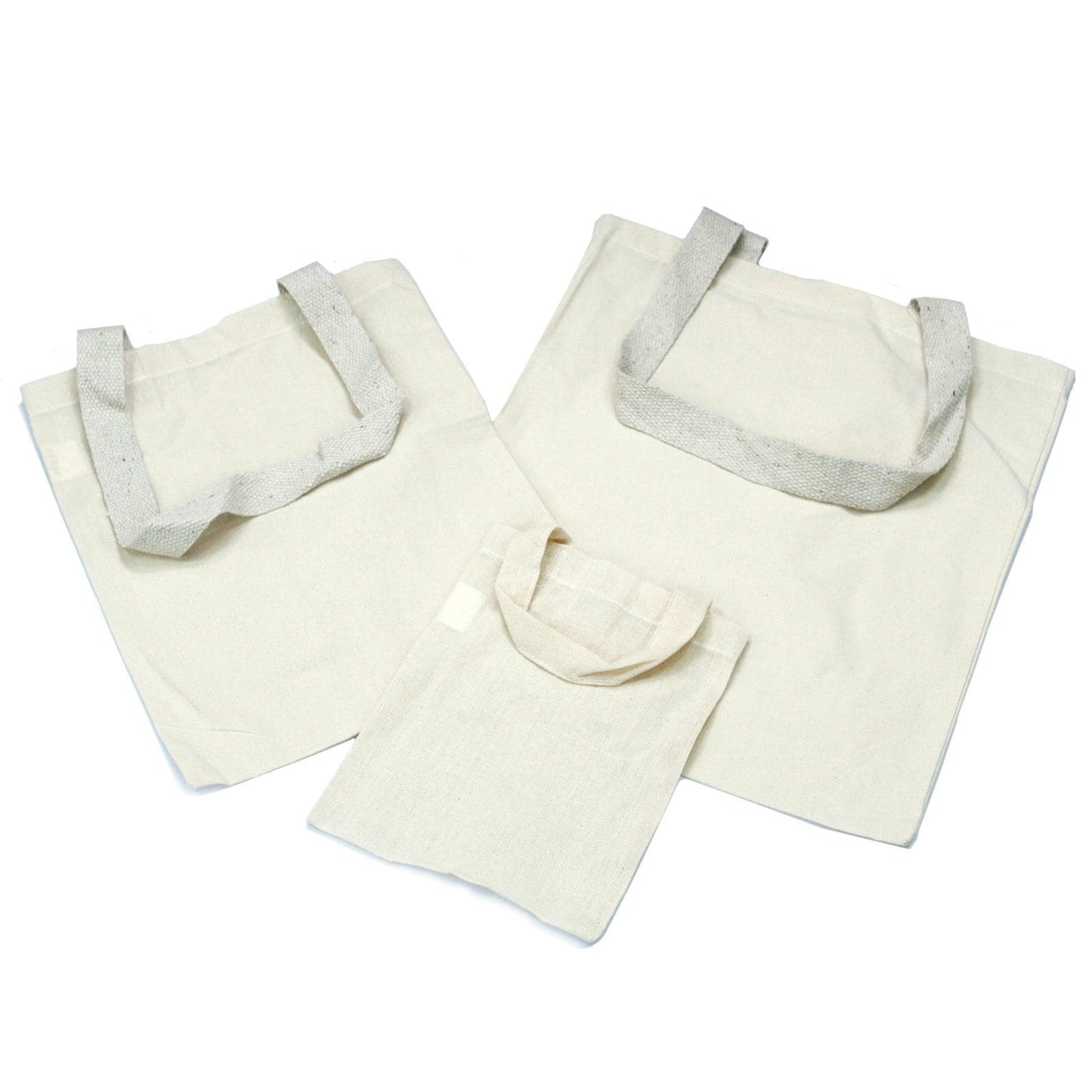 Lrg Natural 6oz Cotton Bag 38x42cm - best price from Maltashopper.com CCOTT-13