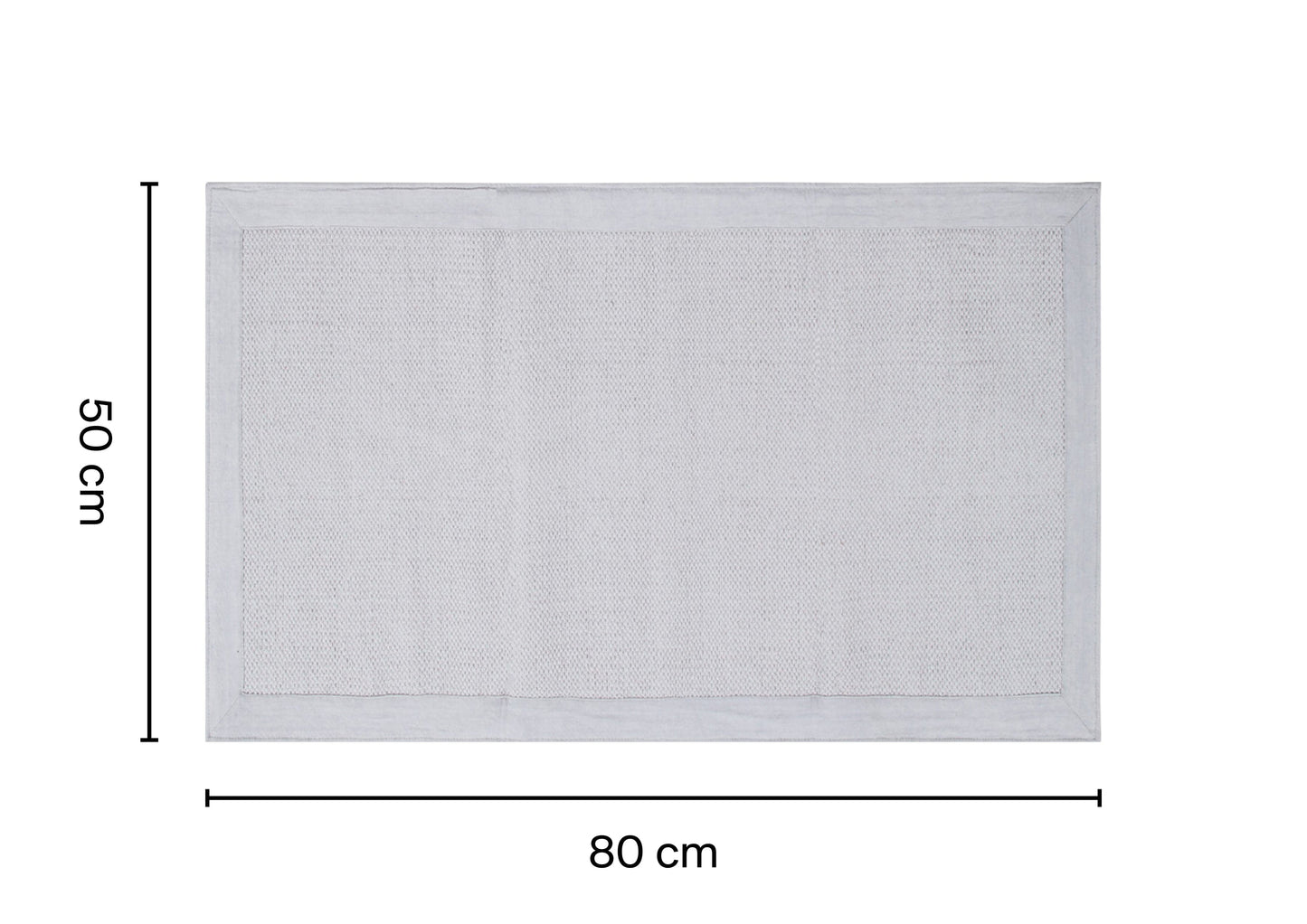 Bricocenter LIGHT GREY PLAIN MAT 50X80CM COTTON