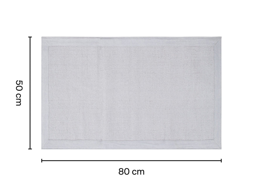 Bricocenter LIGHT GREY PLAIN MAT 50X80CM COTTON
