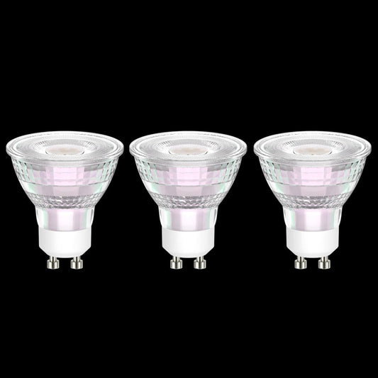 3 LED BULBS GU10 50W CLEAR NATURAL LIGHT - best price from Maltashopper.com BR420007289