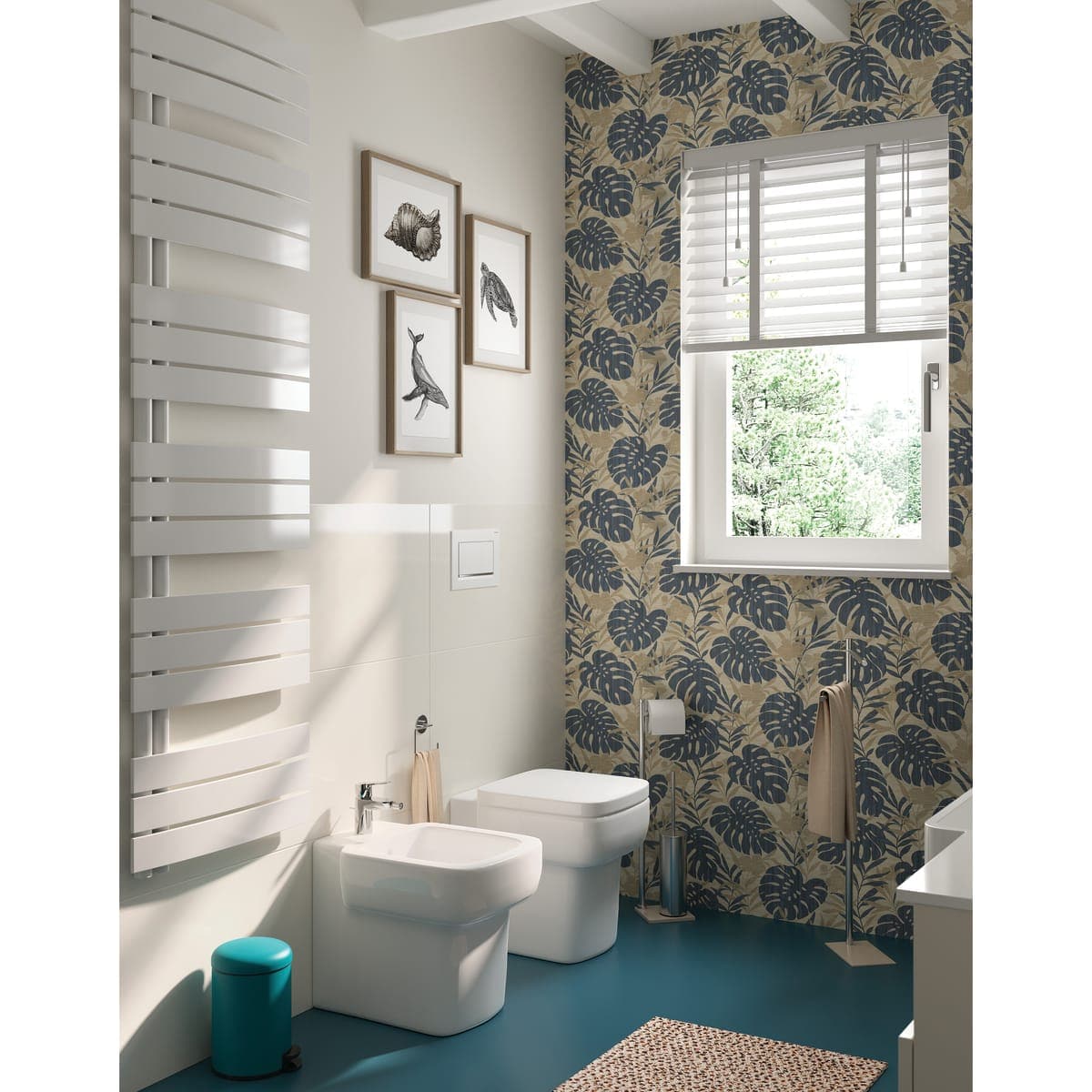 Bricocenter WALLPAPER LEAF FLOWER BEIGE 53CMX10.5M