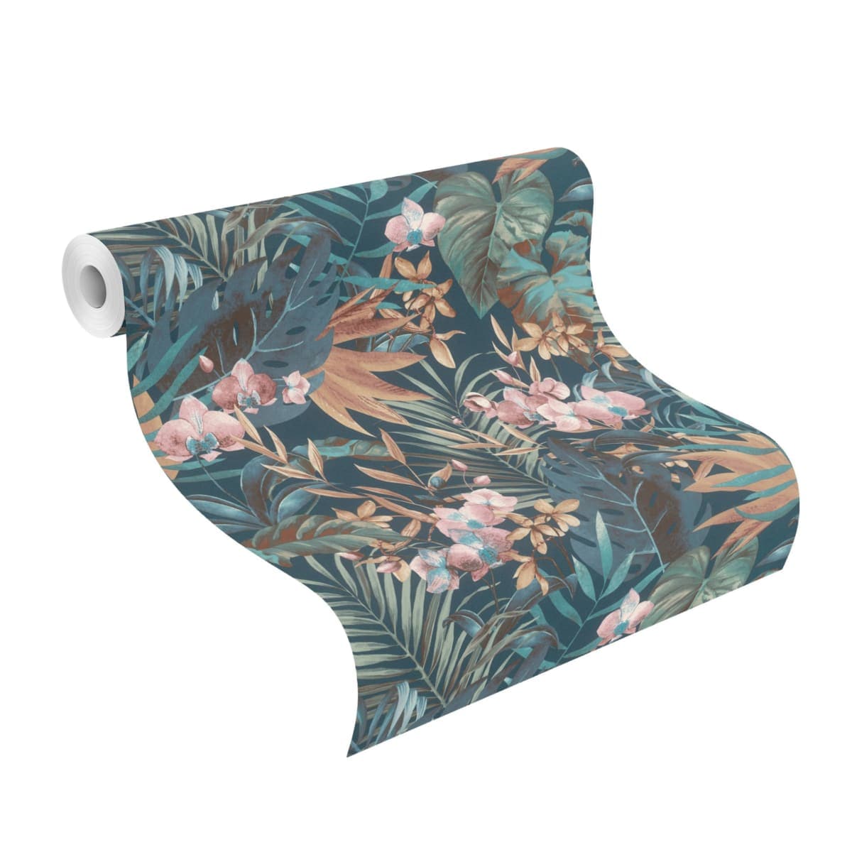 Bricocenter ORCHID AND BLUE FERN WALLPAPER 53CMX10.5M