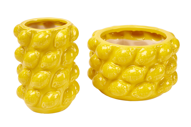 LEMON Yellow vase - best price from Maltashopper.com CS680736