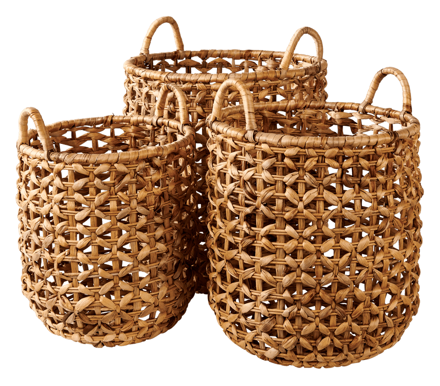 JELKE Natural basket H 50 cm - Ø 45 cm - best price from Maltashopper.com CS672938