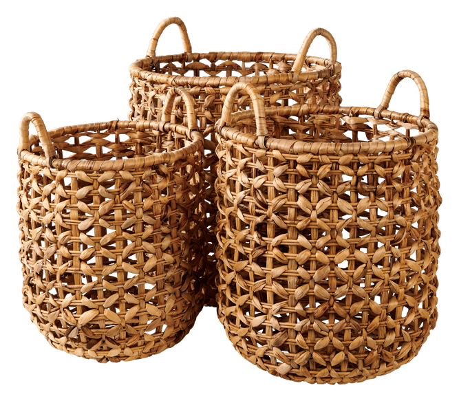 JELKE Natural basket H 40 cm - Ø 33 cm - best price from Maltashopper.com CS672924