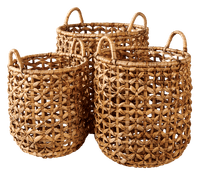 JELKE Natural basket H 40 cm - Ø 33 cm - best price from Maltashopper.com CS672924
