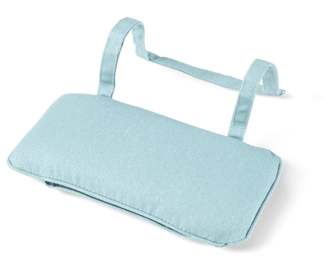 Casa ISLAND ECO Headrest pillow aqua, W 15 x L 30 cm