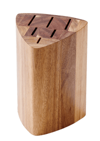 ACACIA Knife block for 5 natural knives H 23 x W 16 x D 14 cm - best price from Maltashopper.com CS672623