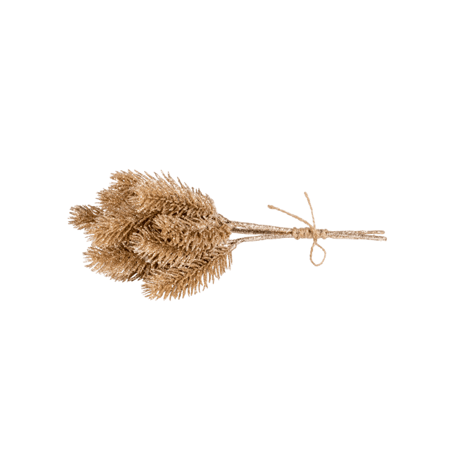 GOLD PINE Decorative branch set of 3 goldenL 25 cm - best price from Maltashopper.com CS658350