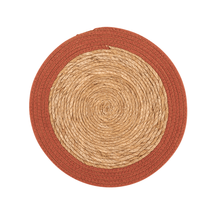 Casa TIBET Natural placemat, Ø 38 cm