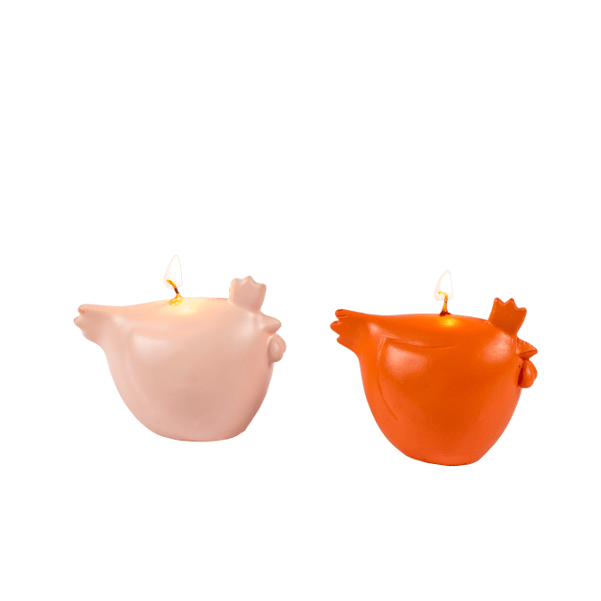 CHICKEN Candle, orange - best price from Maltashopper.com CS647913-ORANGE
