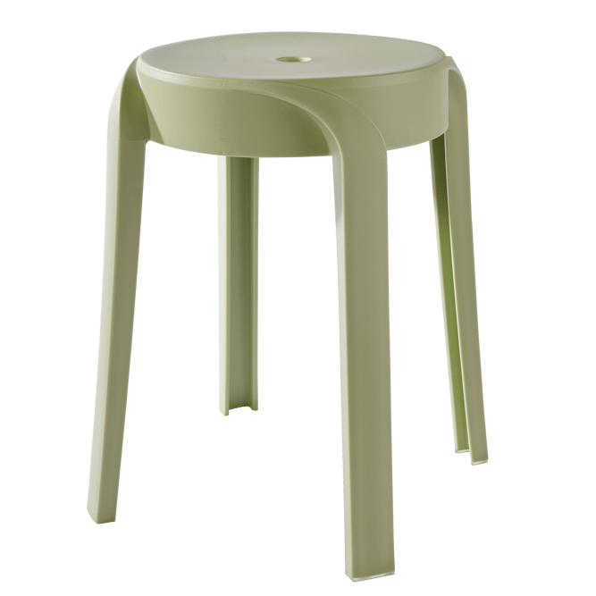 Casa KARLUS Green stool, H 46 cm - Ø 43 cm