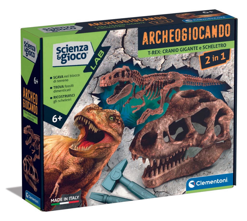 Archeogiocando - Dig Kit T-Rex 2in1