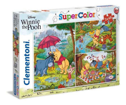 3 48 Piece Puzzles - Winnie the Pooh