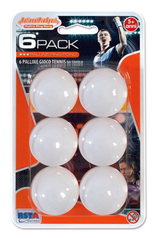 Blister 6 Ping Pong Balls