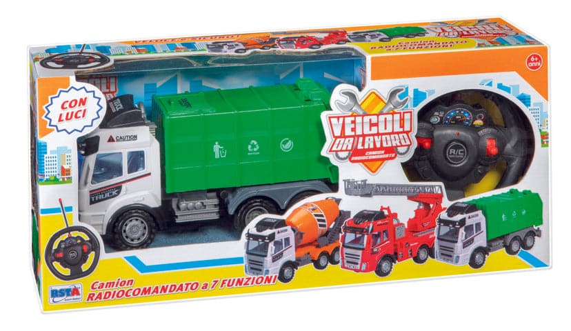 RC Garbage Truck, 7 Channels, with Lights