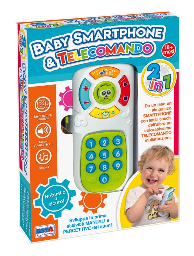 BABY SMARTPHONE / TV REMOTE CONTROL WITH BATTERY