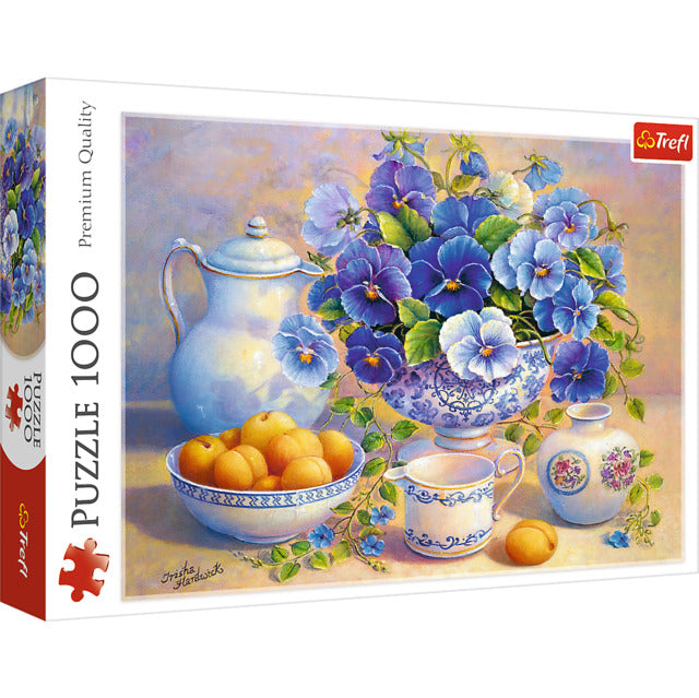 1000 Piece Puzzle Blue Bouquet