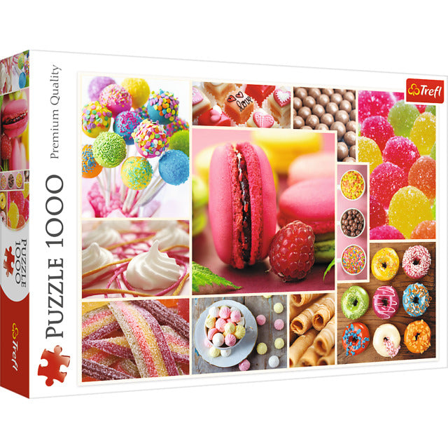 1000 Piece Puzzle Candy Collage