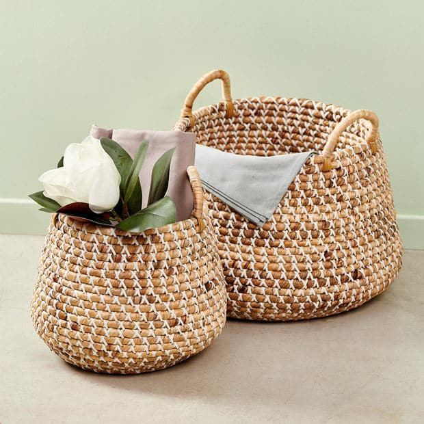 DOLLY Natural basket H 30 cm - Ø 35 cm - best price from Maltashopper.com CS648669