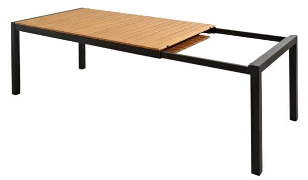 Casa MATILDA Extendable black table H 75 x W 189 x D 100 cm