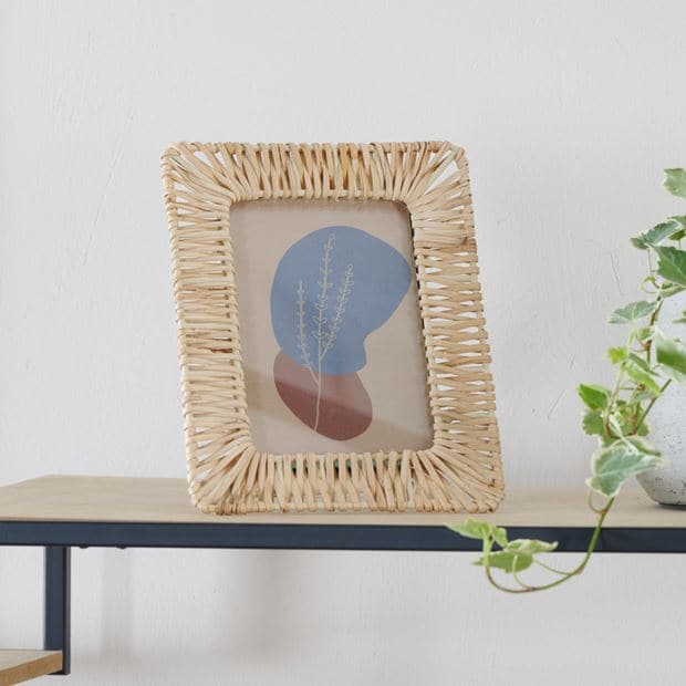 Casa RATTAN Natural photo frame H 20 x W 15 cm
