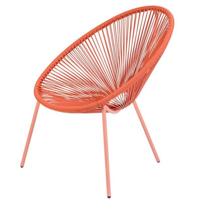 ACAPULCO Coral red lounge chair H 82 x W 75 x D 69 cm - best price from Maltashopper.com CS652988