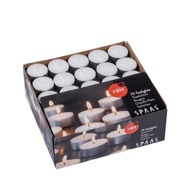 SPAAS Candles set of 75 white - best price from Maltashopper.com CS640080