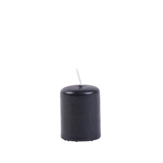 CYLINDER Black cylindrical candle H 5 cm - Ø 4 cm - best price from Maltashopper.com CS622307
