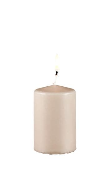 PURE Gray cylindrical candle H 9 cm - Ø 6 cm - best price from Maltashopper.com CS664251