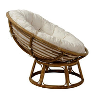 PAPASAN Natural lounge chair, antique white H 85 x W 102 x D 110 cm - Ø 113 cm - best price from Maltashopper.com CS270103