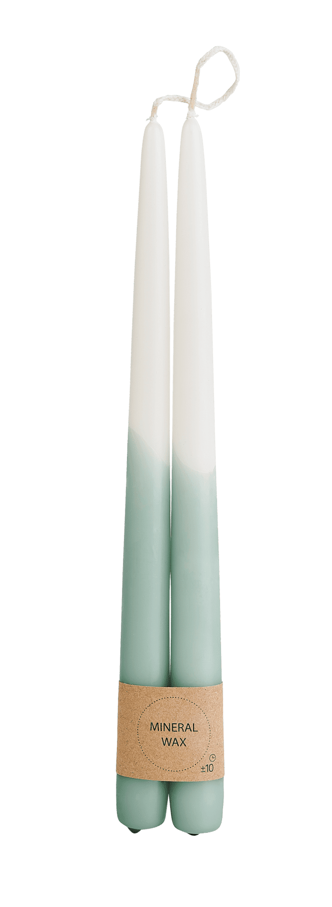 Casa DUO Candles set of 2 cream, mint, multicoloured, L 30 cm - Ø 2,2 cm