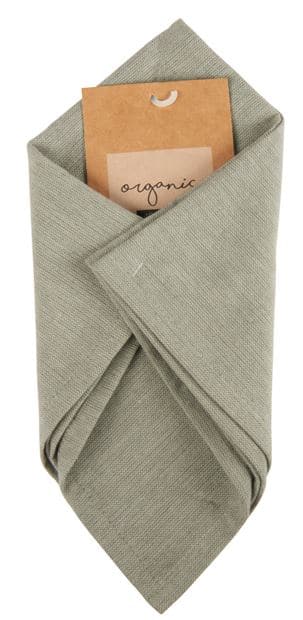 ORGANIC Light gray napkin W 40 x L 40 cm - best price from Maltashopper.com CS616315