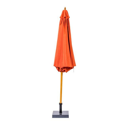 WOOD Rust-colored umbrella without base H 260 cm - Ø 300 cm - best price from Maltashopper.com CS652407