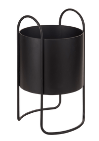 OLGA Black plant pot - best price from Maltashopper.com CS680078