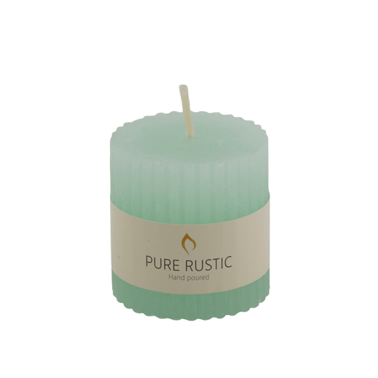 Casa RUSTIC RIB CANDLE MISTY JADE 4