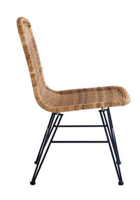 VIENNA Table chair black, natural H 85 x W 46.5 x D 60 cm - best price from Maltashopper.com CS590604