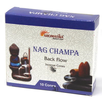 Aromatica Backflow Incense Cones - Nag Champa - best price from Maltashopper.com AROMABF-04
