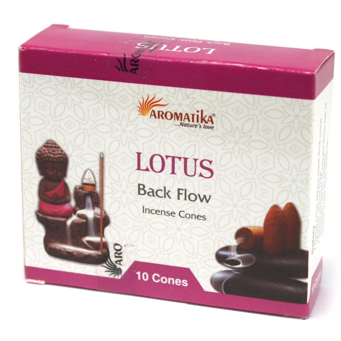Aromatica Backflow Incense Cones - Lotus - best price from Maltashopper.com AROMABF-10
