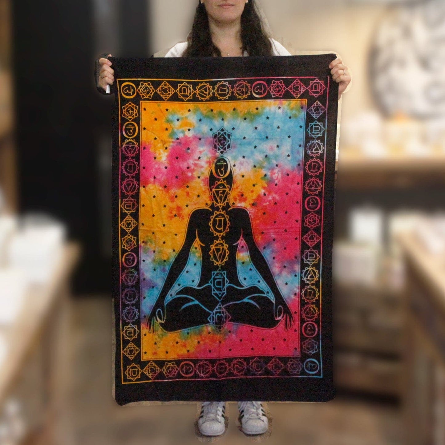 Bliss Cotton Wall Art - Chakra Buddha