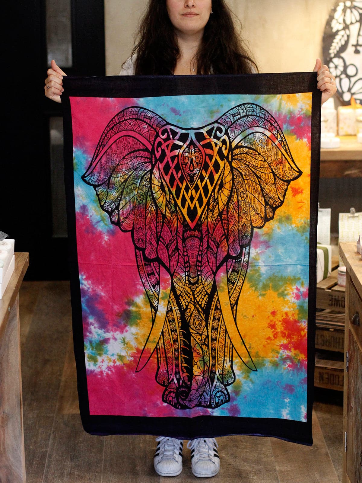 Bliss Cotton Wall Art - Hamsa Hand
