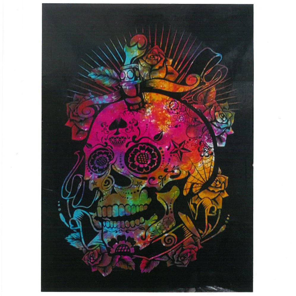 Cotton Wall Art - Day of the Dead Skull - best price from Maltashopper.com CWA-10