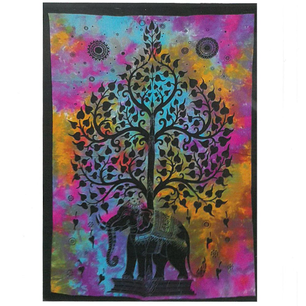 Cotton Wall Art - Elephant Tree - best price from Maltashopper.com CWA-11