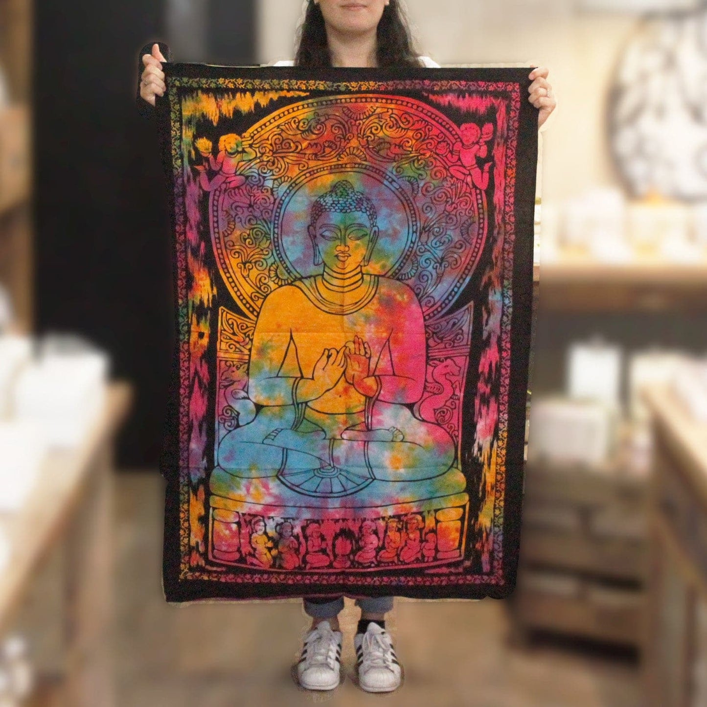 Cotton Wall Art - Peaceful Buddha - best price from Maltashopper.com CWA-12
