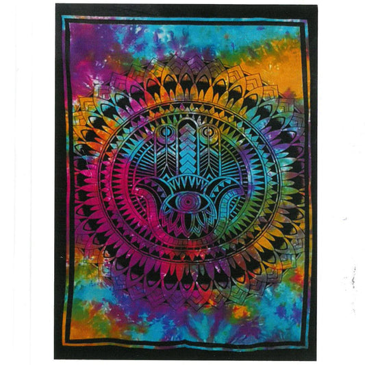 Bliss Cotton Wall Art - Hamsa Hand
