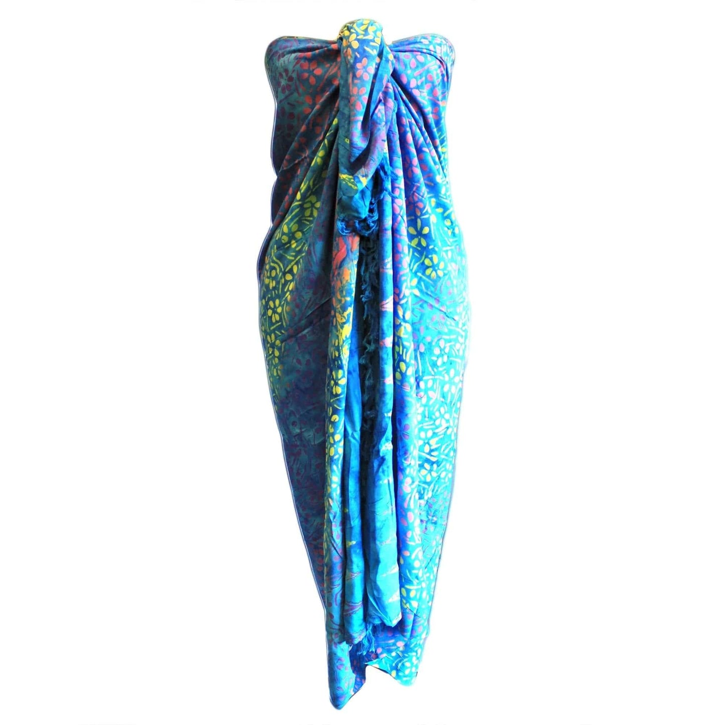 Bliss Bali Block Print Sarong - Pretty Petals (4 Assorted Colours)