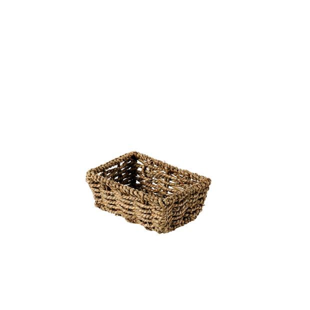 CALI SEAGRASS Natural basket H 5.5 x W 15 x D 10 cm - best price from Maltashopper.com CS663852
