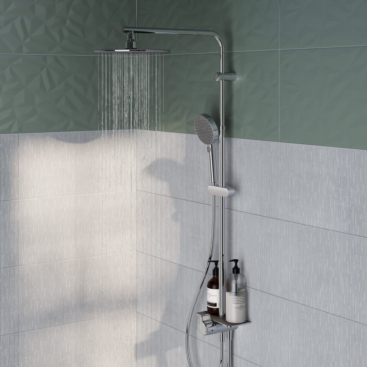 SHOWER KIT NEW EASY CHROME SENSEA - best price from Maltashopper.com BR430009487