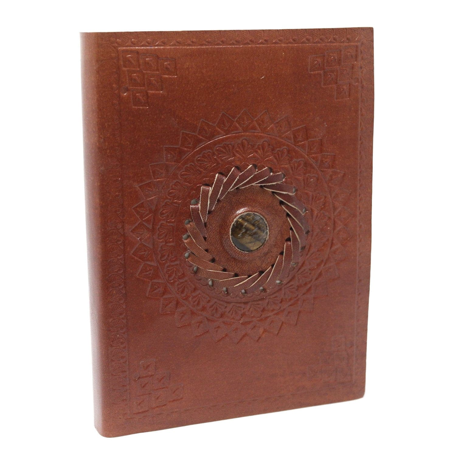 Leather Tigereye Notebook 17x12 cm - best price from Maltashopper.com LBN-13